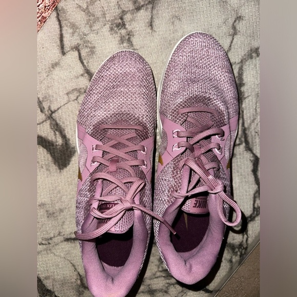 Nike women’s flex trainer 8 purple gold athletic shoe gym athleisure sz 11 - Picture 3 of 10